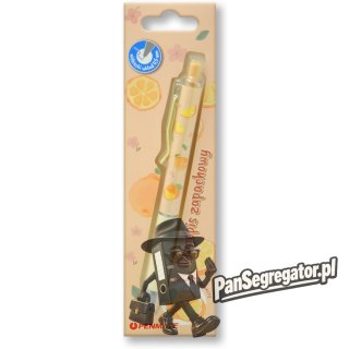 Długopis automatyczny zapachowy POMARAŃCZ 0,5mm niebieski TT8949 PENMATE