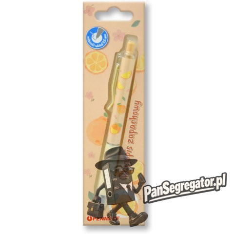 Długopis automatyczny zapachowy POMARAŃCZ 0,5mm niebieski TT8949 PENMATE