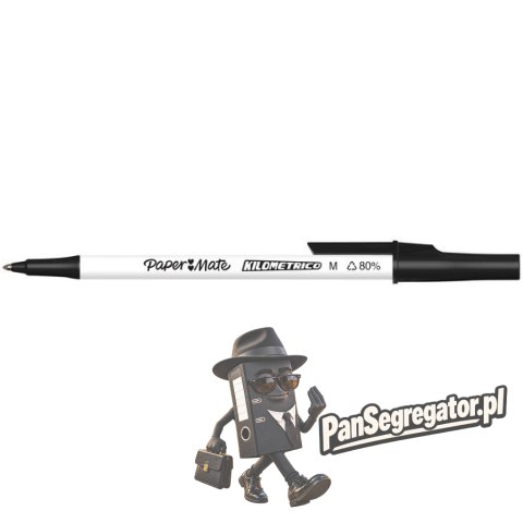 Długopis czarny 1.0mm Paper Mate Kilometrico 2187701