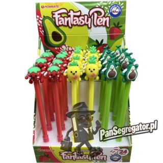 Długopis fantazyjny FRUIT 0,8mm niebieski TT8988 PENMATE
