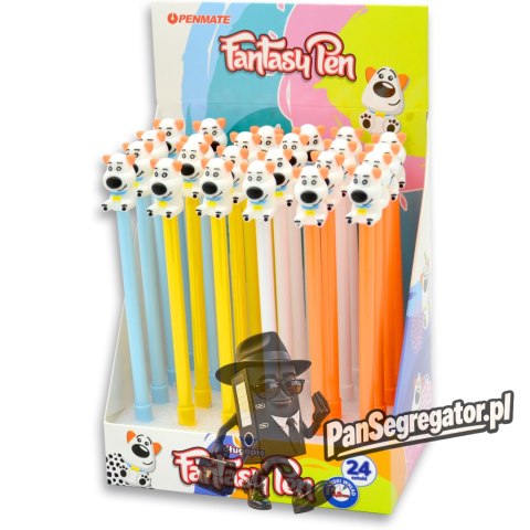Długopis fantazyjny PIESEK 0,8mm niebieski TT8517 PENMATE