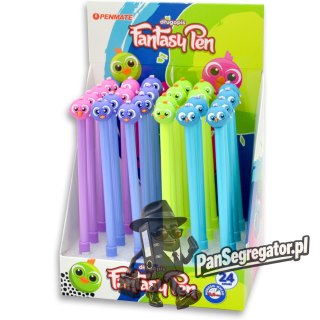 Długopis fantazyjny PTASZYNA 0,8mm niebieski TT8515 PENMATE