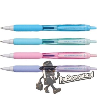 Długopis kulkowy UNI SXN-101FL różowa obudowa, niebieski wkład, babypink/blue