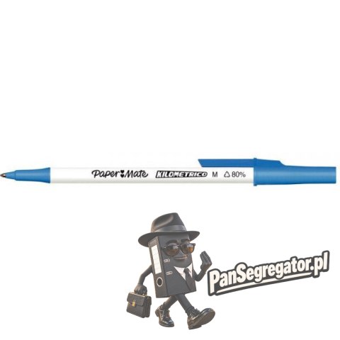 Długopis niebieski 1.0mm Paper Mate Kilometrico 2187702