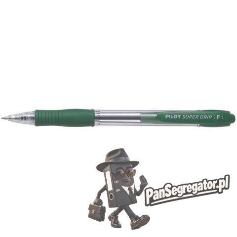 Długopis olejowy PILOT SUPER GRIP zielony PIBPGP-10R-G
