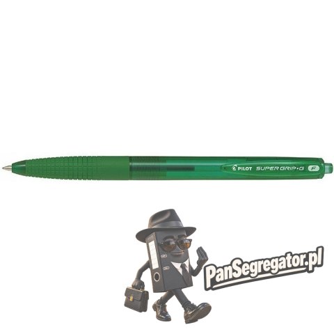Długopis olejowy automatyczny PILOT SUPER GRIP zielony BPGG-8R-F-GG