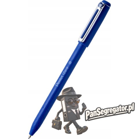 Długopis olejowy z nasadką IZEE BX457-C niebieski PENTEL
