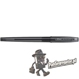 Długopis olejowy ze skuwką PILOT SUPER GRIP czarny BPS-GG-F-B