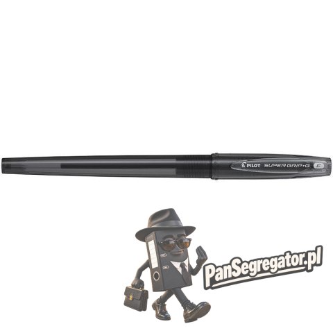 Długopis olejowy ze skuwką PILOT SUPER GRIP czarny BPS-GG-F-B