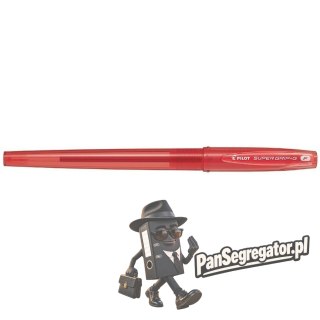Długopis olejowy ze skuwką PILOT SUPER GRIP czerwony BPS-GG-F-R