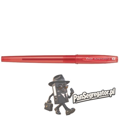 Długopis olejowy ze skuwką PILOT SUPER GRIP czerwony BPS-GG-F-R