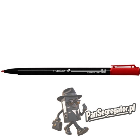Flamaster RC-10/B 1mm czerwony 445-001 RYSTOR