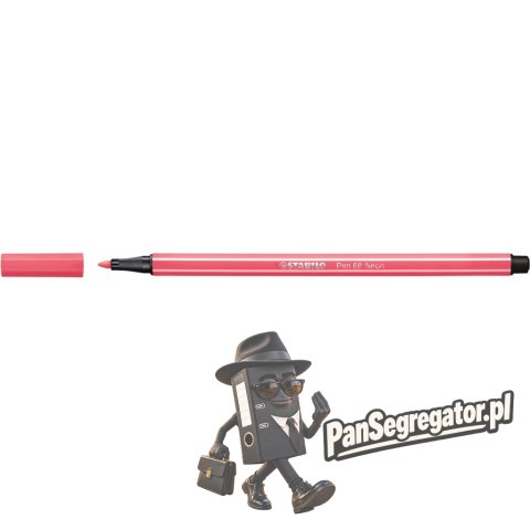 Flamaster STABILO PEN 68/040 czerwony fluo