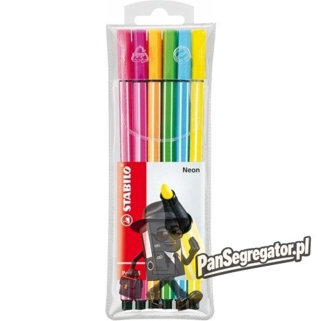 Flamaster STABILO PEN 6806-1 6szt fluo