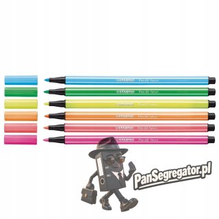 Flamaster STABILO PEN 6806-1 6szt fluo