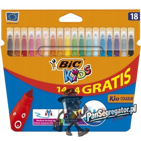 Flamastry BIC Kid Couleur 14+4 kolorów 841802/937510