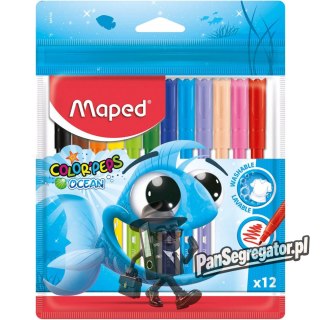 Flamastry COLORPEPS OCEAN 12 kolorów ETUI 845720 MAPED