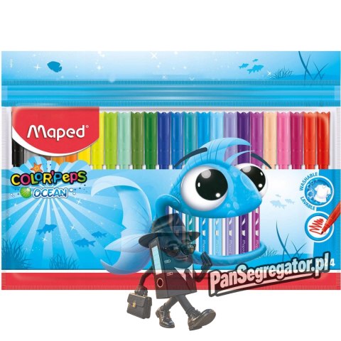 Flamastry COLORPEPS OCEAN 24 kolorów ETUI 845722 MAPED