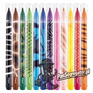 Flamastry Colorpeps animals 12 szt. 845403