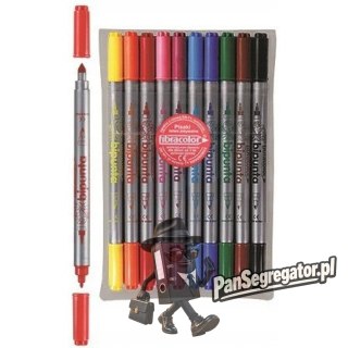 Flamastry DOUBLE POINT 10szt. FIBRACOLOR 584SW EURSPARK