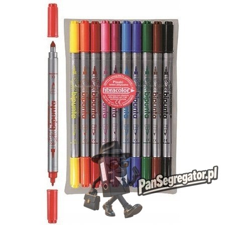Flamastry DOUBLE POINT 10szt. FIBRACOLOR 584SW EURSPARK