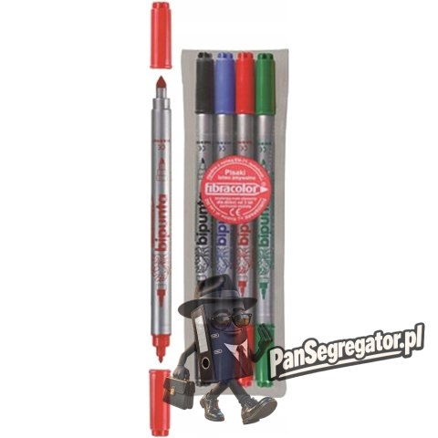 Flamastry DOUBLE POINT 4szt. FIBRACOLOR 584SW EUROSPARK
