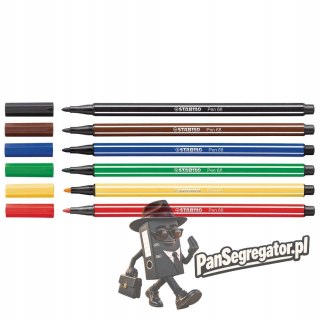 Flamastry STABILO PEN 6806/PL 6 kolorów