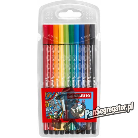 Flamastry STABILO PEN 6810/PL 10 kolorów