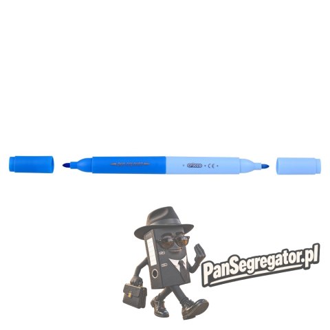 Flamastry dwustronne 12/24kol CRICCO w kasecie CR386K1224