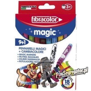 Flamastry magiczne MAGIC 9+1 (18 kol.) FIBRACOLOR
