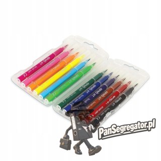 Flamastry pędzelkowe 12 kolorów etui plastikowe SPREE art FLA-58112P-00101