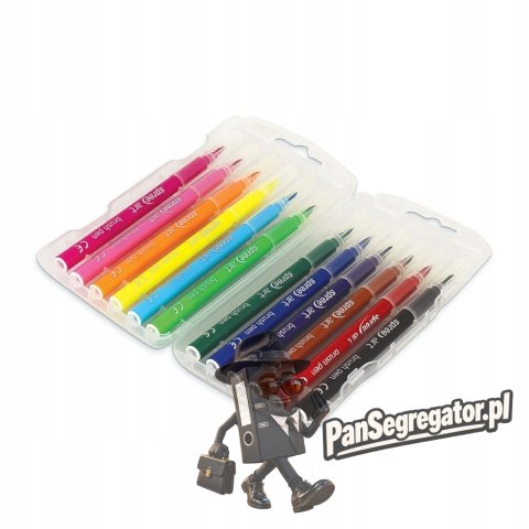 Flamastry pędzelkowe 12 kolorów etui plastikowe SPREE art FLA-58112P-00101