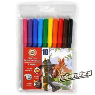Flamastry szkolne 10 kolorów 7710/2AJ KOH-I-NOOR