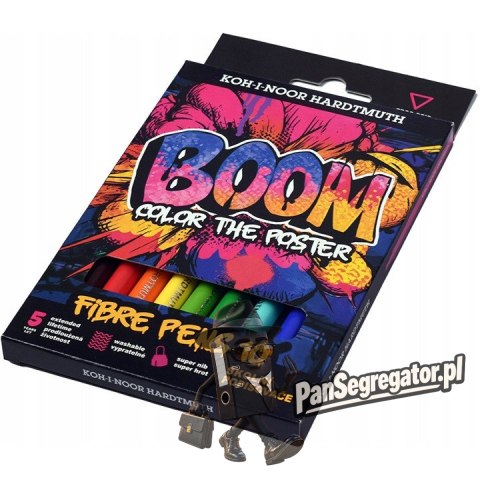 Flamastry szkolne 10 kolorów w kartoniku BOOM 771022AJ07KS KOH-I-NOOR