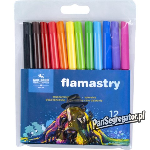 Flamastry szkolne 12 kolorów 7710/2AB KOH-I-NOOR