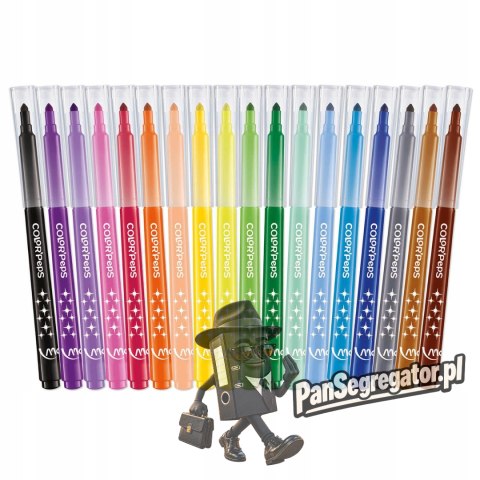 Flamastry trójkątne MAPED COLORPEPS 18kolorów 845021