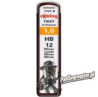 Grafity 1,0mm HB do ołówków automatycznych ROTRING S0312700