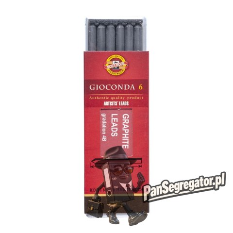 Grafity do ołówków mechanicznych 4B 5.6mm do KUBUSIA (6szt.) 4865 KOH-I-NOOR