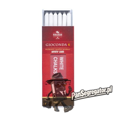 Grafity do ołówków mechanicznych 5.6mm białe do KUBUSIA (6szt.) 4371 KOH-I-NOOR