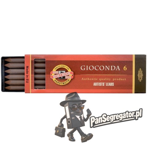 Grafity do ołówków mechanicznych 5.6mm sepia jasnobrązowa do KUBUSIA (6szt.) 4377 KOH-I-NOOR