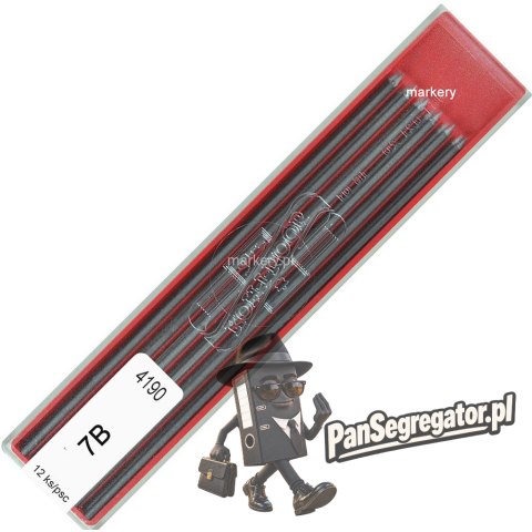 Grafity do ołówków mechanicznych 7B 2mm (12szt.) 4190 KOH-I-NOOR