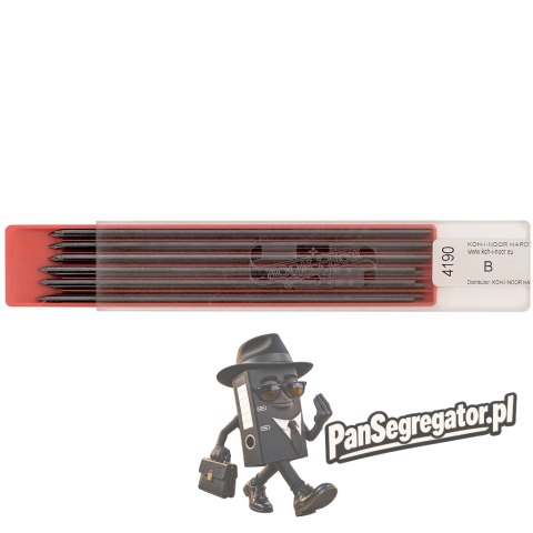 Grafity do ołówków mechanicznych B 2mm (12szt.) 4190 KOH-I-NOOR