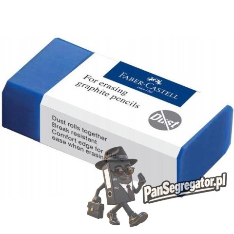 Gumka DUST FREE plasik niebieska FC187170