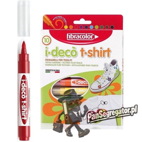 Mazaki I-DECO T-Shirt 10 kolorów FIBRACOLOR