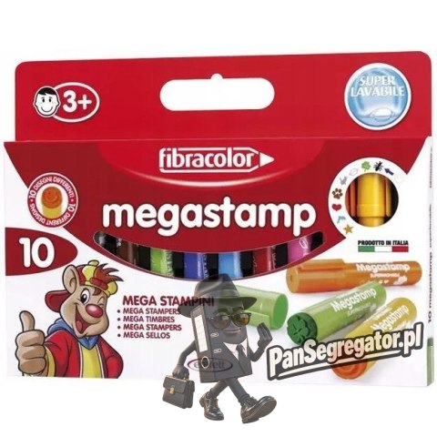 Mazaki STAMP MEGA 10kol. FIBRACOLOR 912