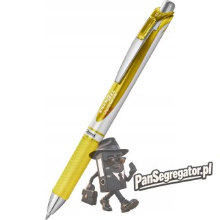 Pióro kulkowe ENERGEL BL77 żółte 0,7mm PENTEL