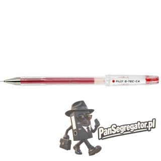 Pióro żelowe PILOT G-TEC C4 czerwony PIBL-GC4R