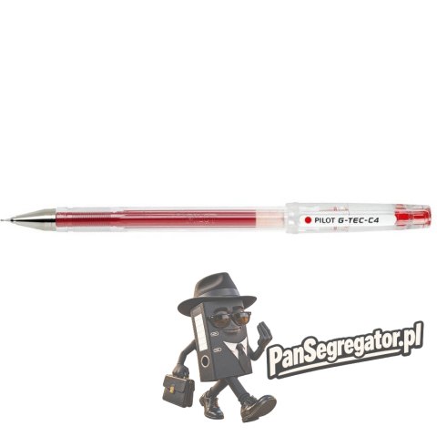 Pióro żelowe PILOT G-TEC C4 czerwony PIBL-GC4R