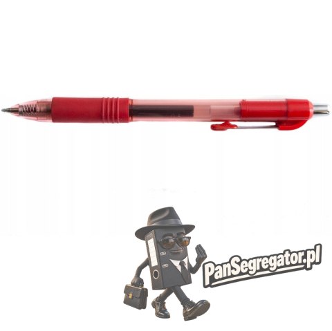 Pióro żelowe automatyczne 806 czerwone 166002 D.RECT