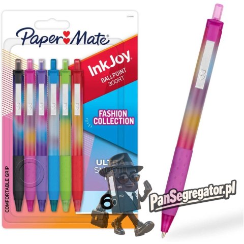 Zestaw długopisów INKJOY 6kol. 1,0mm PAPERMATE 2230924 / 2226846